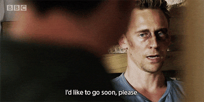 let me leave tom hiddleston GIF by BBC