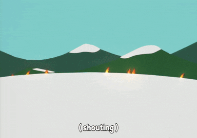 Giphy - fire running GIF by South Park 