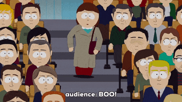 crowd boo GIF by South Park 