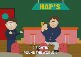 drunk russel crowe GIF by South Park 