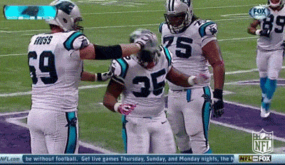 Keep Pounding Carolina Panthers GIF by NFL Find & Share on GIPHY