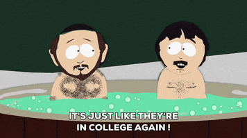 happy hot tub GIF by South Park 