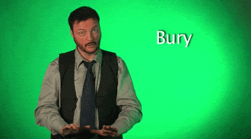 bury sign language GIF by Sign with Robert