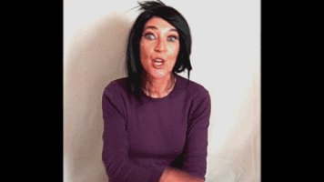ernestinemanowarda funny hands mouth purple.women GIF