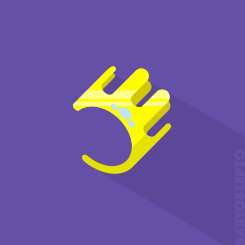 baryoandlepto design power king motion GIF