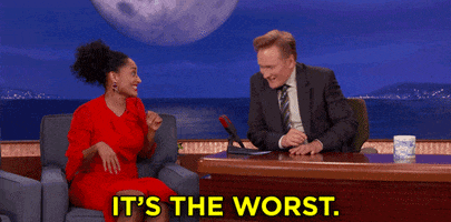 teamcoco conan obrien tracee ellis ross its the worst GIF