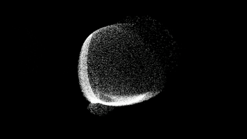 black and white particles GIF by sanderick