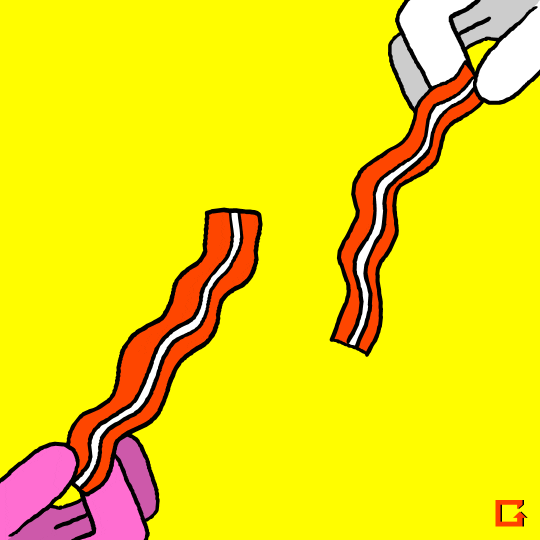 bacon gif news GIF by Jared D. Weiss