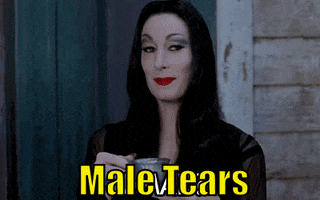 lux male tears morticia adams GIF