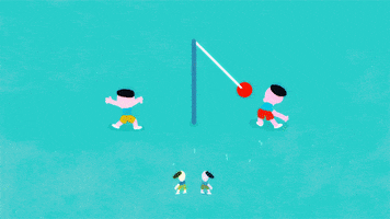 2d tetherball GIF by Caleb Wood