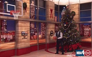 ouch christmas tree GIF by NBA on TNT