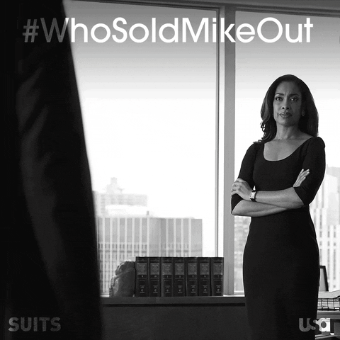 gina torres who sold mike out GIF by Suits