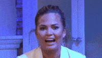 scared chrissy teigen GIF by The Meredith Vieira Show