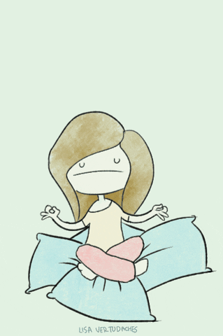 animated gif relaxing GIF by Lisa Vertudaches