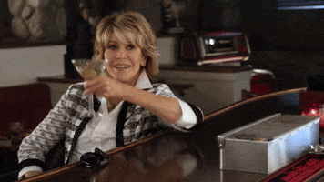 Jane Fonda Cheers GIF by Grace and Frankie
