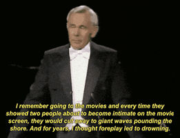 drowning johnny carson GIF by The Academy Awards