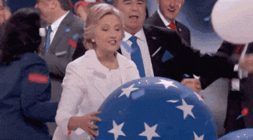 Hillary Clinton Balloon GIF by Democratic National Convention