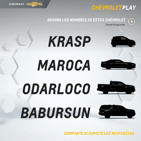 Chevrolet Play GIF by Chevrolet Mexico