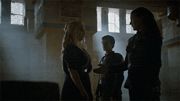 emilia clarke handshake GIF by Game of Thrones