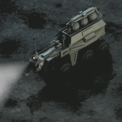 jakehollomon space moon scifi vehicle GIF