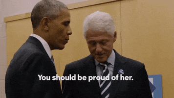 You Should Be Proud Of Her Barack Obama GIF by Hillary Clinton