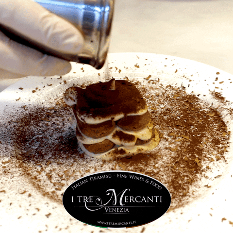 dnaitalia sprinkling cacao powder on a tiramisÃƒÂ¹ by i tre mercanti in venice sprinkling cacao powder on a tiramisÃ¹ by i tre mercanti in venice GIF