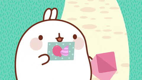 party love GIF by Molang.Official