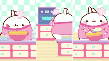 cake love GIF by Molang.Official