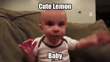 Solution lemon cute baby baby lemon eat GIF