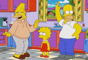 heybeah dance simpsons GIF
