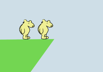 lemmings #push #cliff GIF by daveydoodlebug