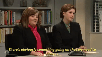aidy bryant theres obviously something going on GIF by Saturday Night Live