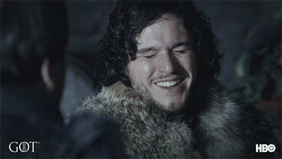 Happy Jon Snow GIF by Game of Thrones - Find & Share on GIPHY