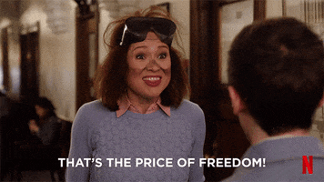 Tina Fey Freedom GIF by Unbreakable Kimmy Schmidt