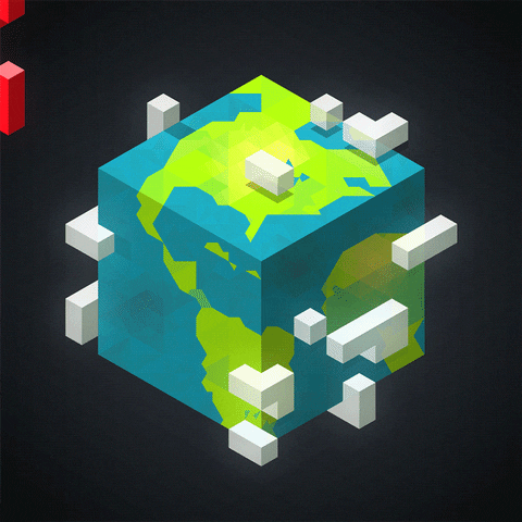 Pixel Art Earth GIF by Doctor Popular