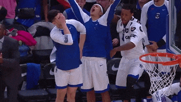 celebration bench GIF by BIG EAST Conference