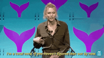 Karlie Kloss Im A Total Nerd GIF by Shorty Awards