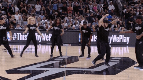 San Antonio Spurs Dancing GIF by NBA - Find & Share on GIPHY