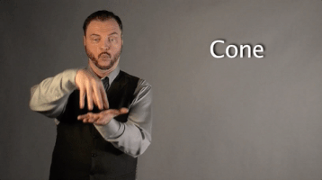 sign language cone GIF by Sign with Robert