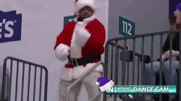 Santa Claus Dancing GIF by NBA