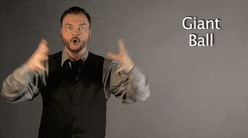 sign language giant ball GIF by Sign with Robert