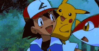 Lurantii latias ash & pikachu GIF