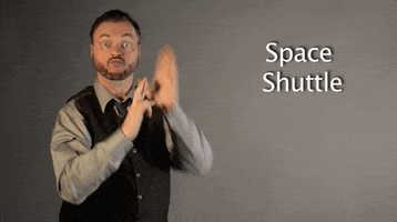 space shuttle GIF by Sign with Robert