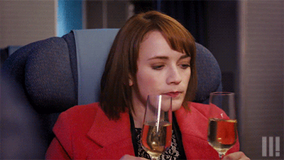 Charlotte Ritchie Drinking GIF by BBC - Find & Share on GIPHY