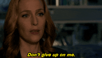 dont give up gillian anderson GIF by The X-Files