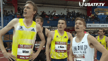 indoor track mile GIF by RunnerSpace.com