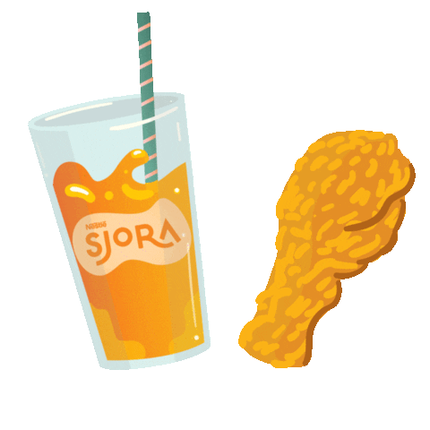 Fried Chicken Drinks Sticker by NestleSjoraMY