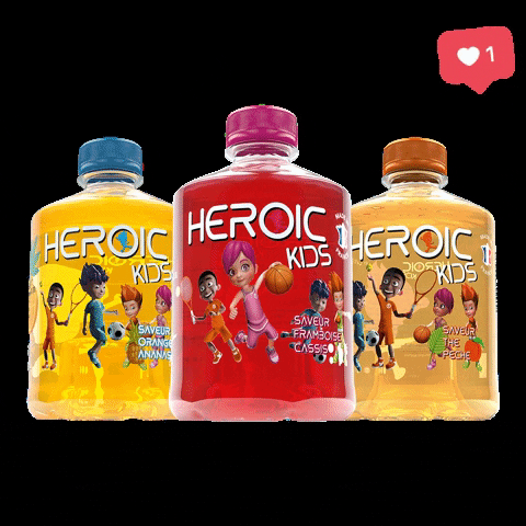 heroiclife drink kids boisson heroic GIF