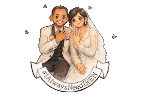 Couple Wedding Sticker
