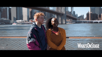 whatsonstage friends laughing new york city brooklyn GIF